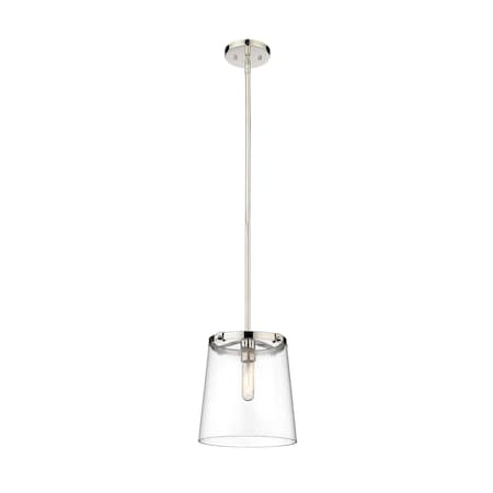 Z-Lite Callista 1 Light Pendant, Polished Nickel & Clear 3032P10-PN